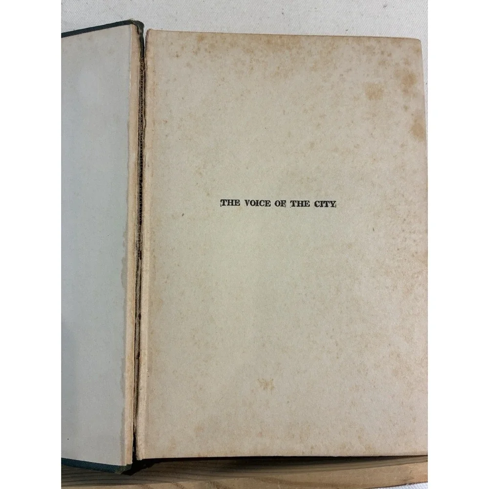 1920 O. Henry The Voice Of The City: Further Stories Of The Four Million